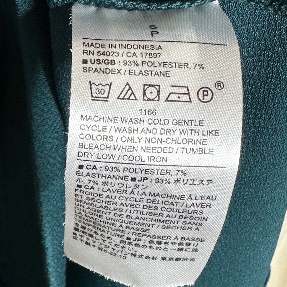 Banana Republic Cowl Neck Long Sleeve Career wear Blouse size Small Teal/Green - Picture 3 of 6